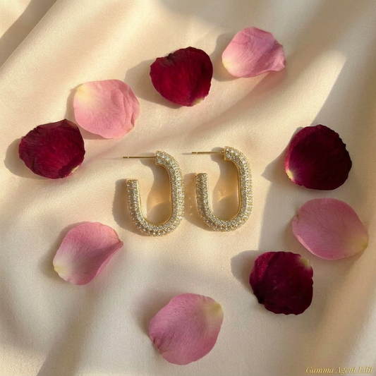 Lueur Crystal Hoops